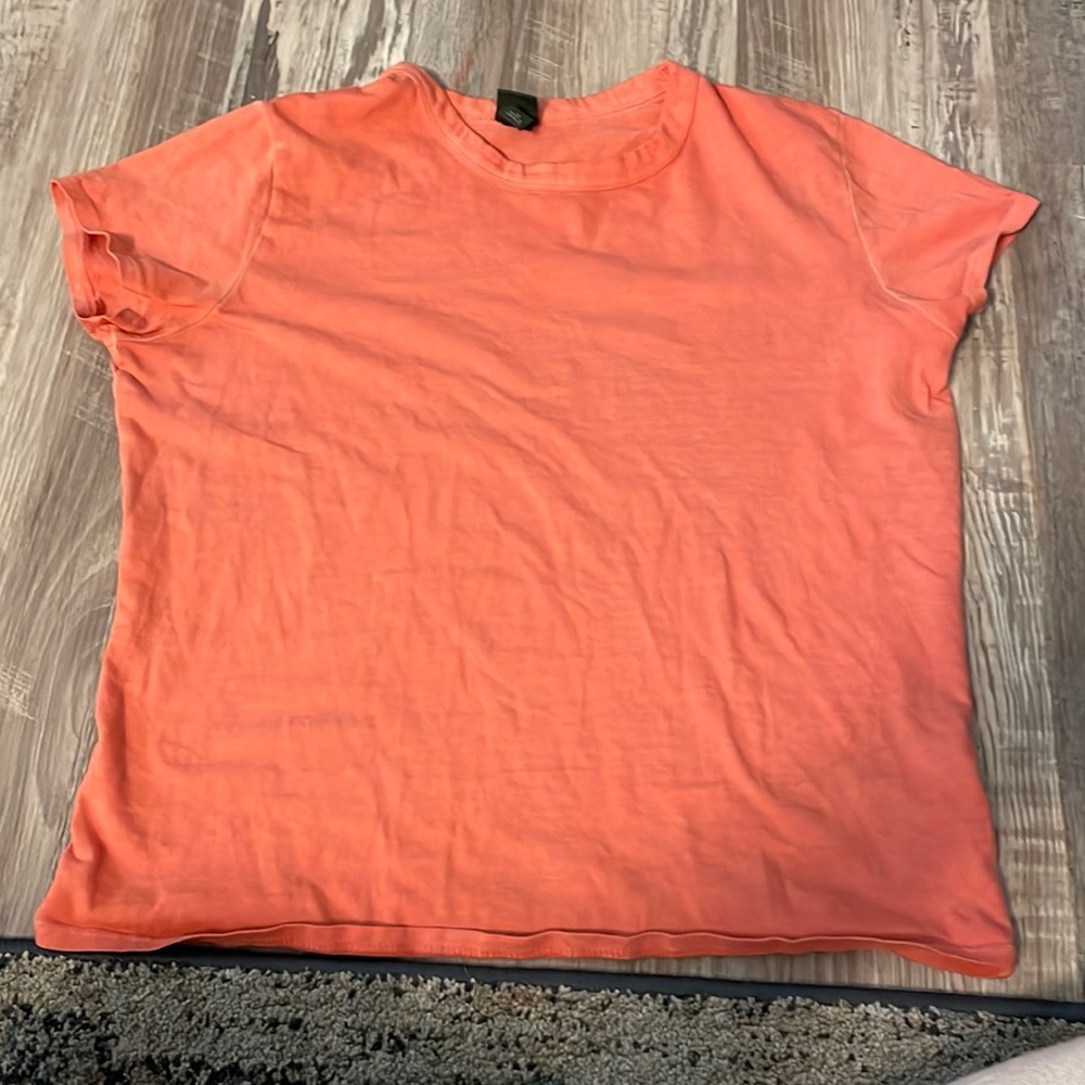 Coral medium wild fable (loose fitting) cropped tee